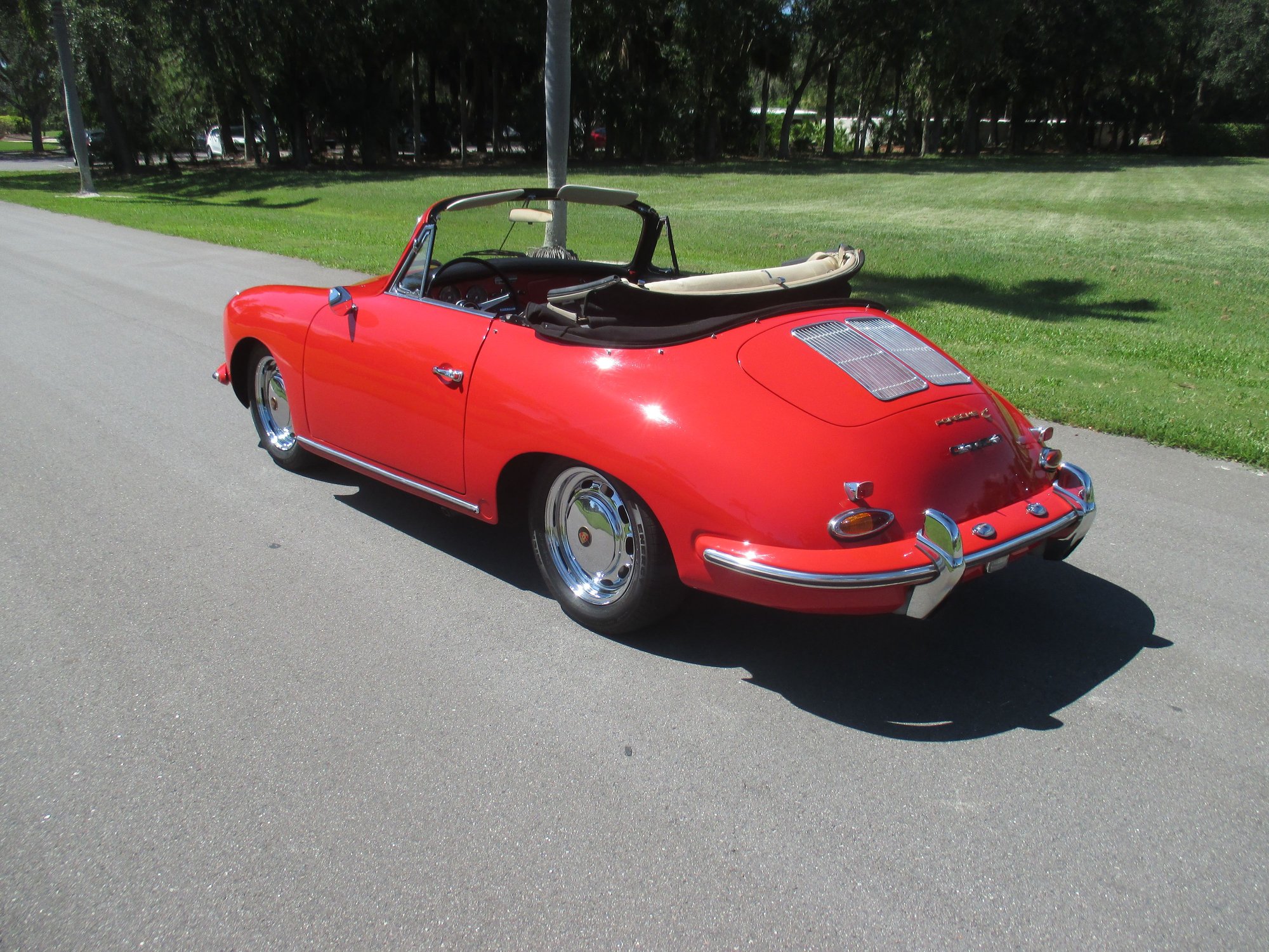 1965 Porsche 356C - 1965 PORSCHE 356 C CABRIOLET - Used - VIN 161994 161994 161 - 22,513 Miles - 4 cyl - 2WD - Manual - Convertible - Red - Nokomis, FL 34275, United States