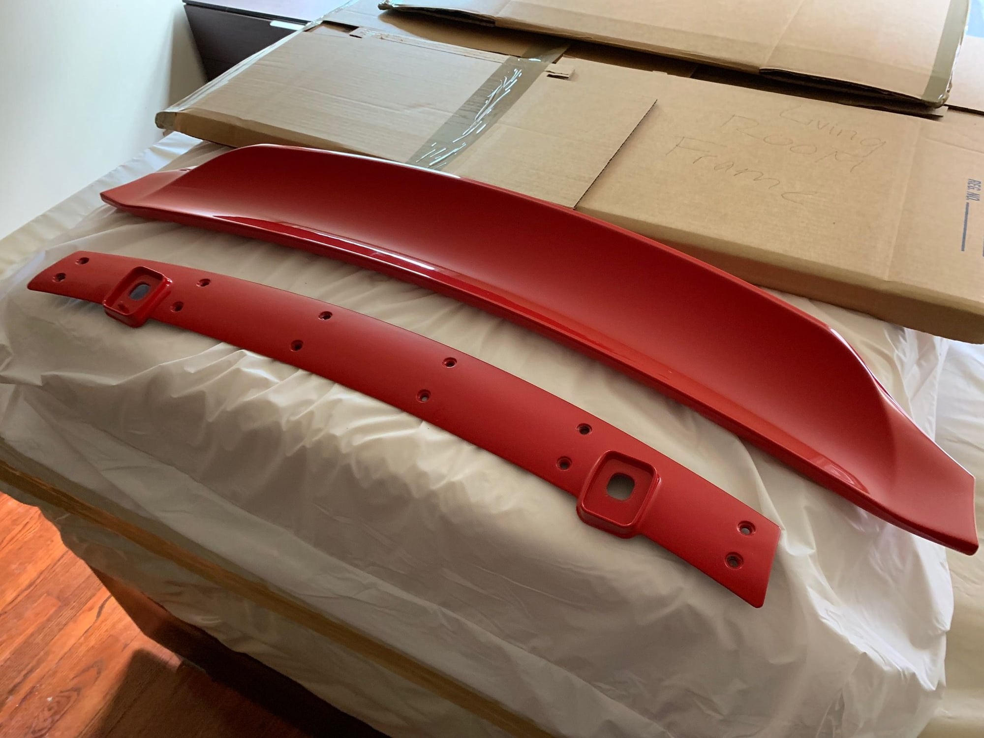 Exterior Body Parts - 981 Spyder/GT4 Ducktail Lip (Guards Red) - New - 2013 to 2016 Porsche Cayman - New York, NY 11357, United States