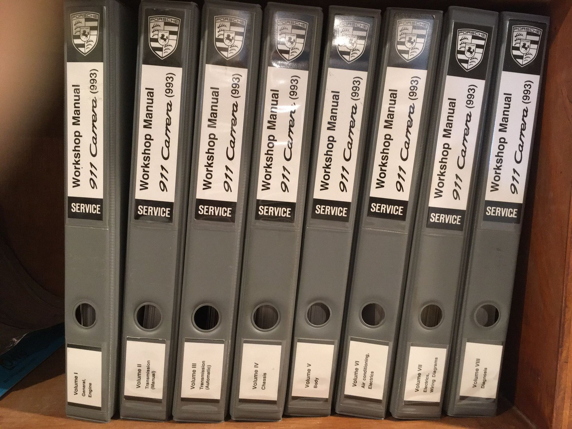 Miscellaneous - Porsche 993 workshop manual set (8 volumes) plus other manuals - Used - 1995 to 1998 Porsche 911 - Salt Lake City, UT 84105, United States