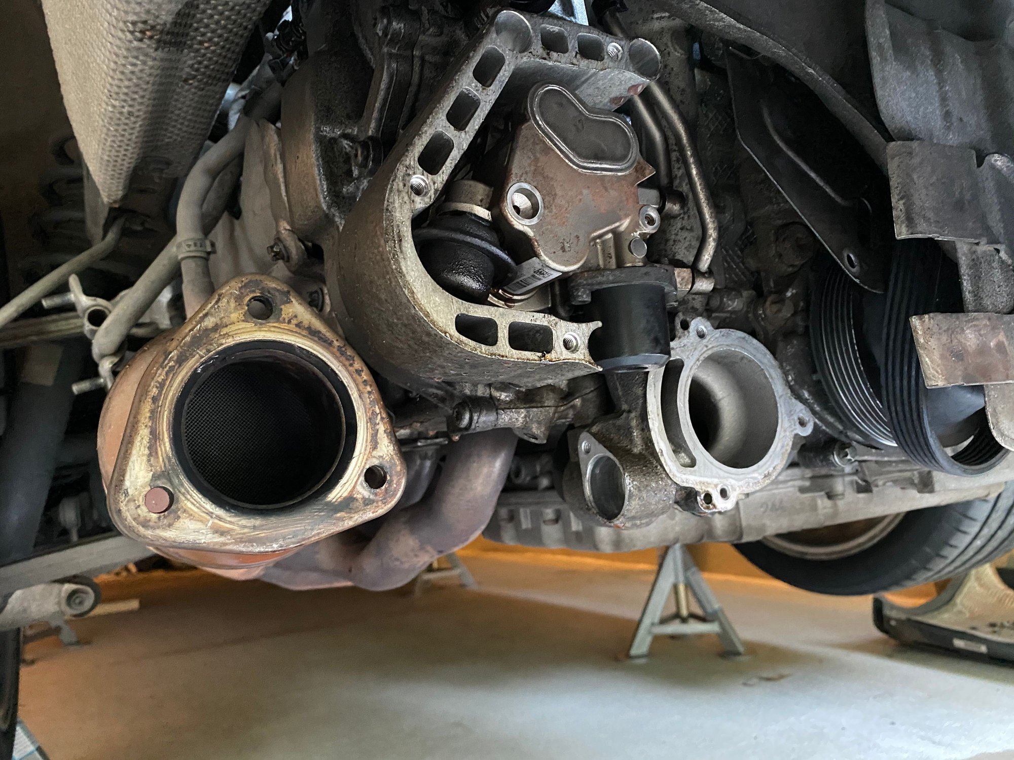 Tips on getting high pressure fuel pump covered by Porsche out of