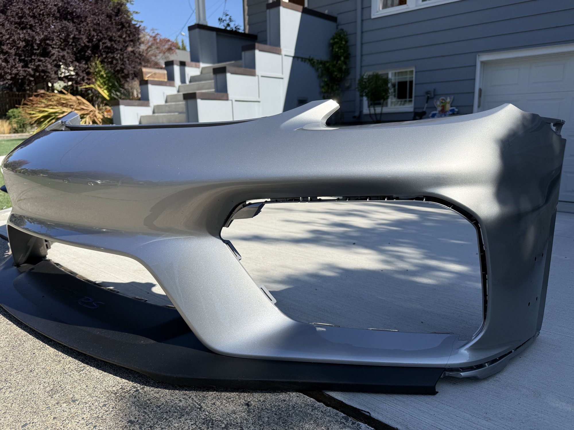 Exterior Body Parts - 2025 OEM GT4 RS Front Bumper in GT Silver - Used - 2022 to 2025 Porsche 718 Cayman - Seattle, WA 98103, United States