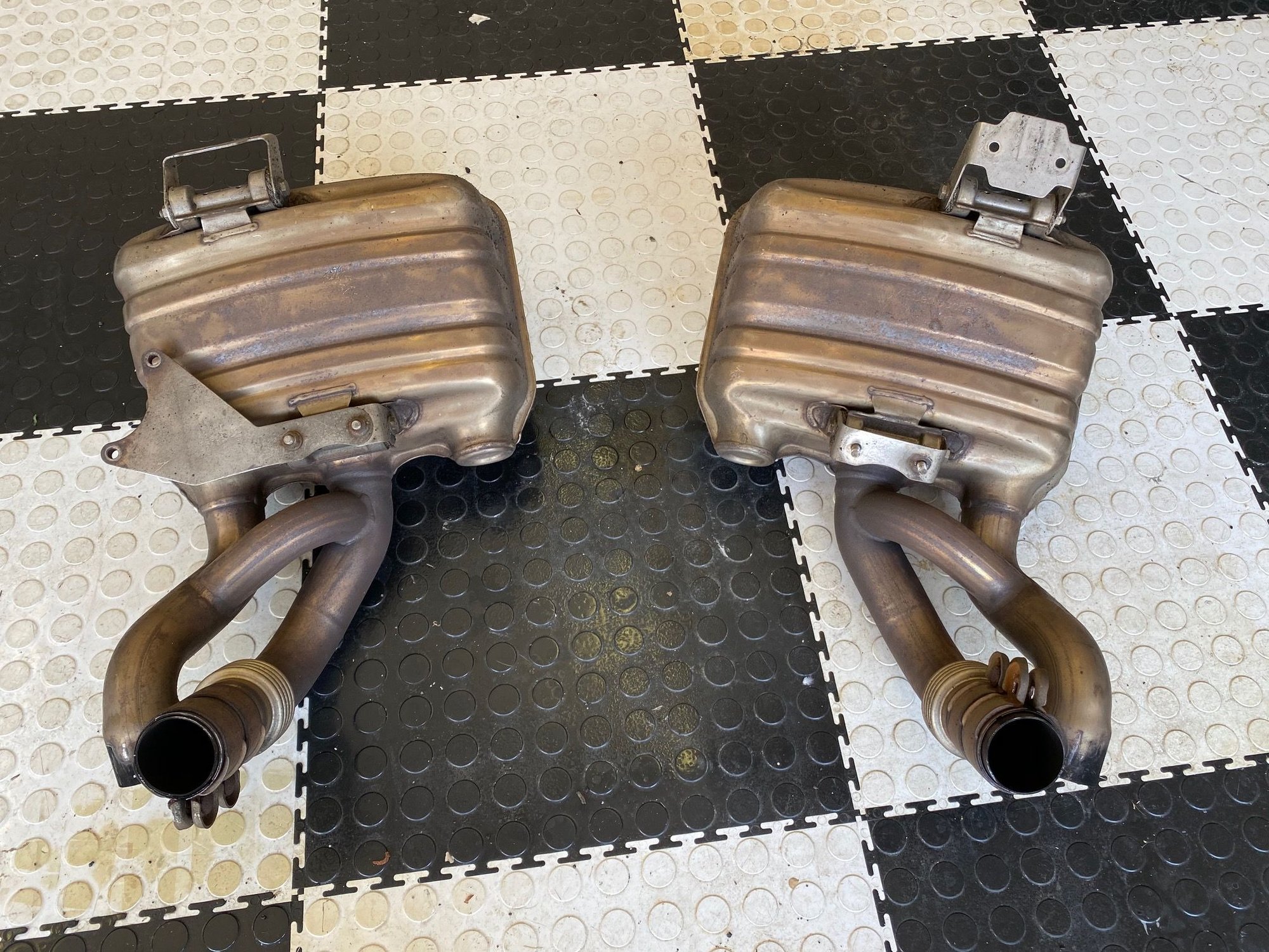 Engine - Exhaust - 991.1 Non-PSE Fister Side Bypass Mufflers - Used - 2012 to 2016 Porsche 911 - Ringwood, NJ 07456, United States