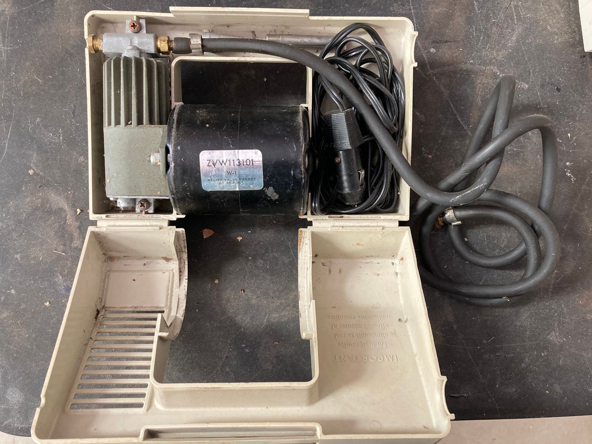 Accessories - Porsche Webster Air Compressor (for spare tire) - Used - 1975 to 1986 Porsche All Models - Incline Village, NV 89451, United States