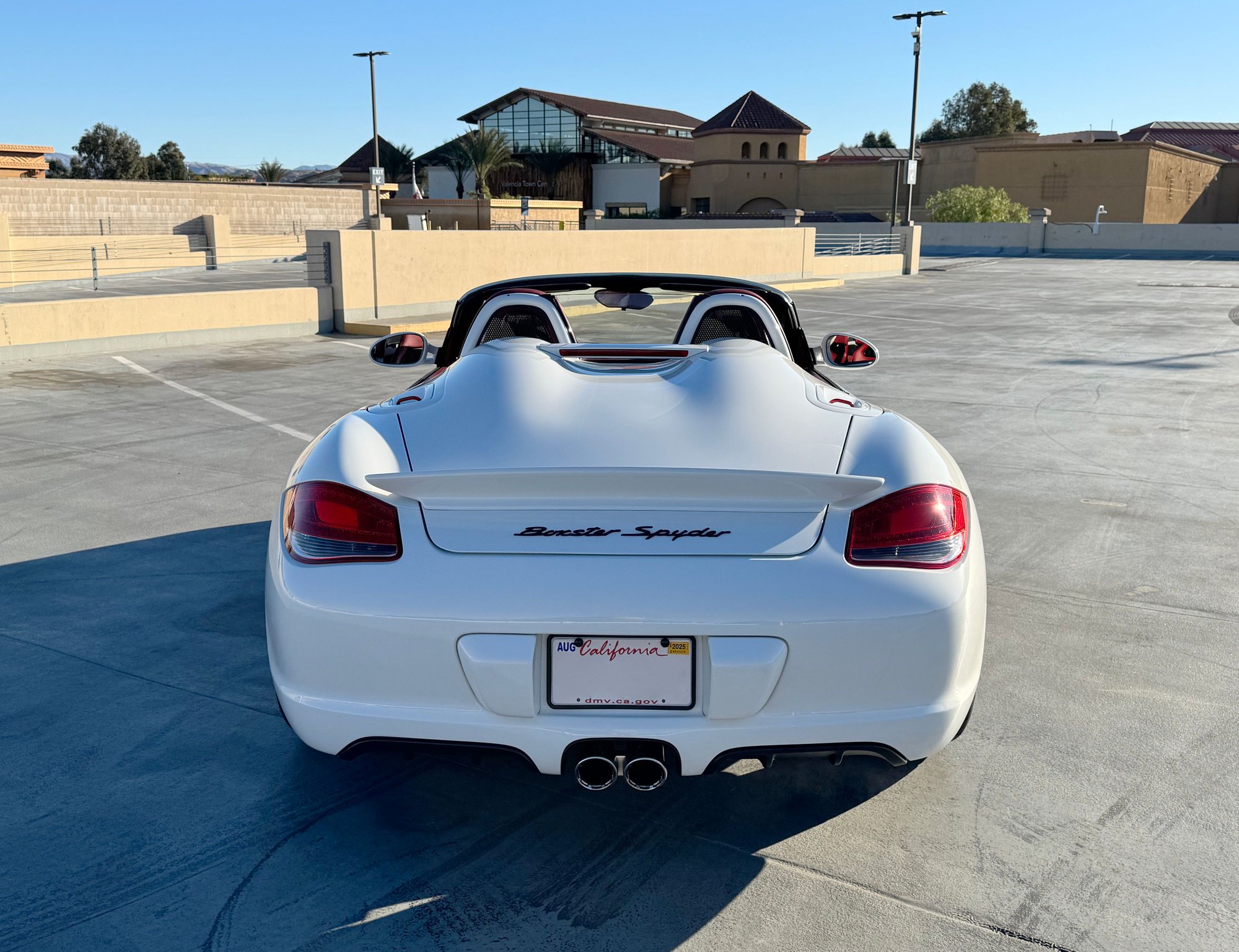 2011 Porsche Boxster - 2011 Boxster Spyder for sale - white on red manual w/ carbon buckets 15.8k miles - Used - VIN wp0cb2a88bs745559 - 15,800 Miles - 6 cyl - 2WD - Manual - Convertible - White - Santa Clarita, CA 91355, United States