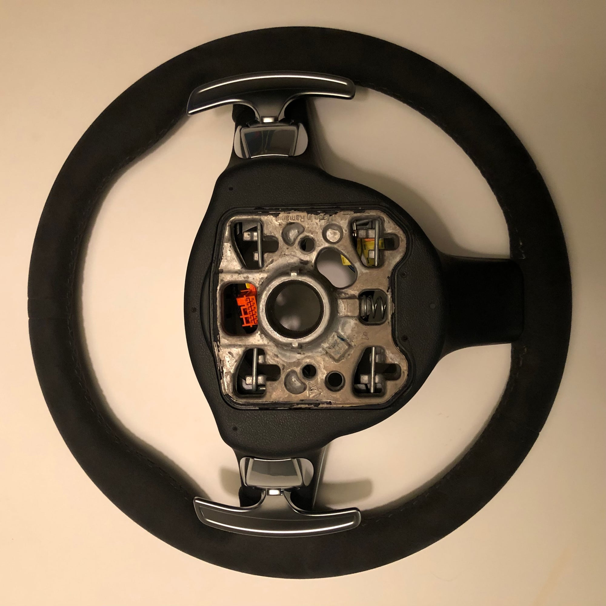 Interior/Upholstery - 911.1 PDK Paddleshift Sport Design Steering Wheel in Alcantara -- Excellent Condition - Used - 2013 to 2016 Porsche 911 - New York City, NY 11217, United States