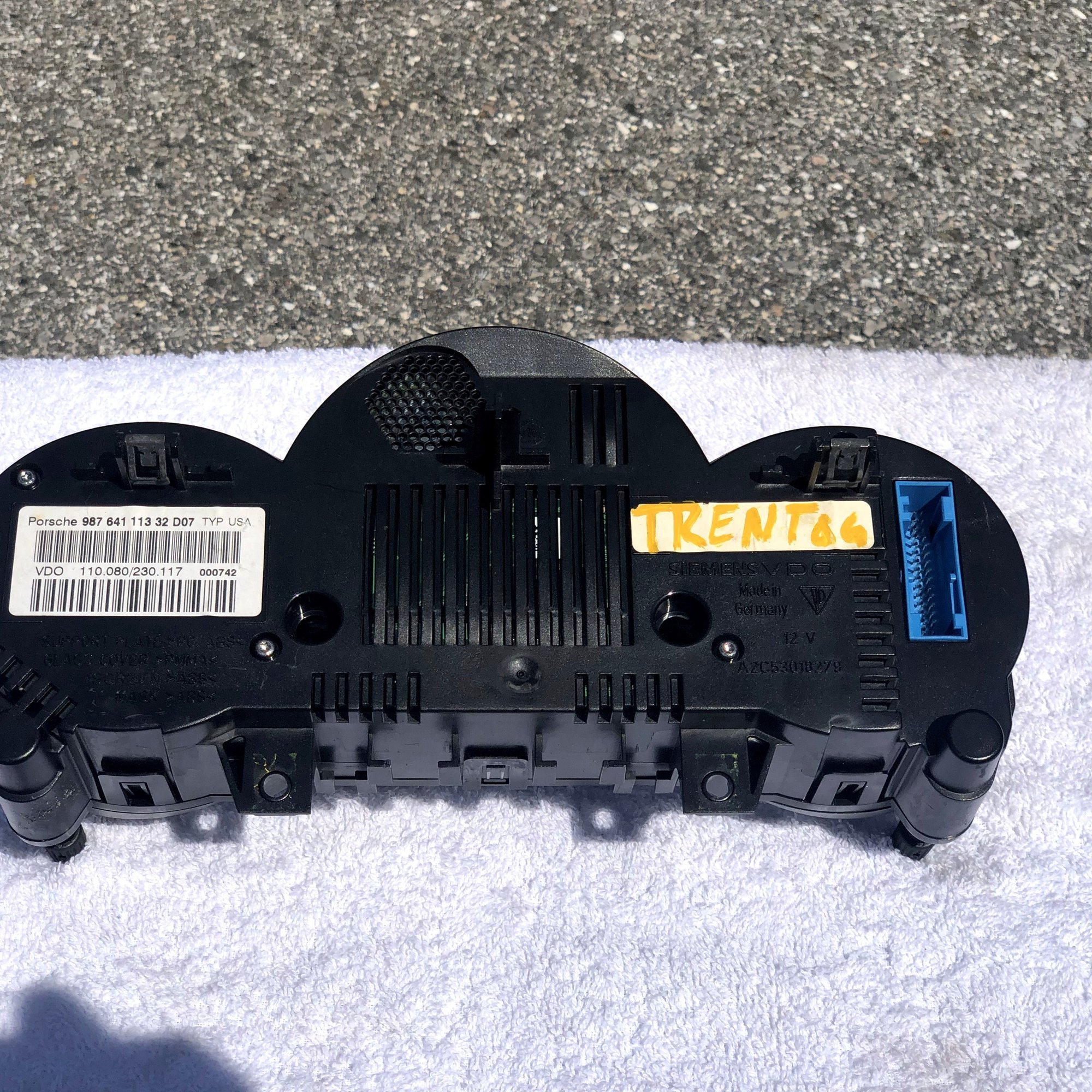 Interior/Upholstery - 987.1 6SM Instrument Cluster - Used - 2006 to 2008 Porsche Cayman - Venice, FL 34285, United States