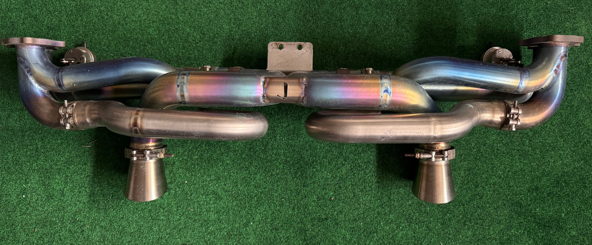 Engine - Exhaust - JCR Titanium Valved Race Pipe (Non Silenced) 718 GT4 and Spyder - Manual Transmission - Used - 2020 to 2025 Porsche 718 - Greenville, SC 29601, United States