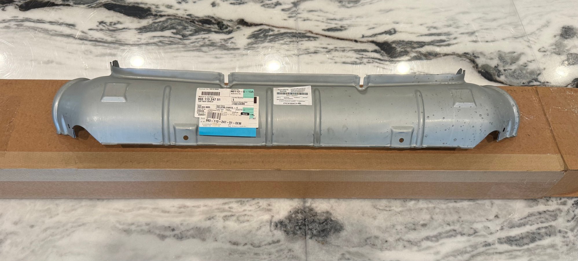 Engine - Exhaust - Brand New Porsche 911 OEM 993 Turbo Heat Shield 1996-1997 - 99311324751 - New - 1996 to 1997 Porsche 911 - Northbrook, IL 60062, United States