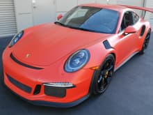 2016 Lava Orange 991 GT3RS -custom full wrap with Xpel Stealth paint protection film / clear bra
