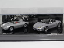 1/43 50 Years 550 Spyder (2-Car Set, 550 Spyder and Boxster S Anniversary Edition (986) - $100