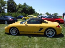 2012 Parade Concours with Racing Yellow in background