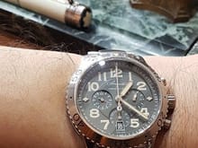 Breguet Type XXI with a later OE bracelet.