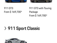 Meanwhile new pricing for gt3 and touring :)
