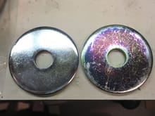 Before and after buffing