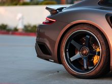 Advan GT Centerlock wheels (rear)
