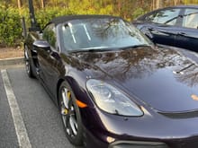 Here’s a PTS Spyder on the lot at Hennessy in Atlanta awaiting dealer prep. It’s a really dark purple. Anyone able to tell me what the color is?