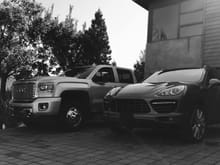 porsche content. washed american truck and german truck 