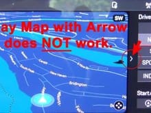 Car Play Map with Arrow that does NOT work.