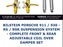 Patrick Motorsports coilovers that are on the car. 
