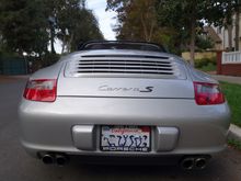 Plastidipped "S" badge and lower portion of bumper between tailpipes
