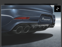 Here’s a pic of the Sports Design rear apron from the Porsche Tequipment website. The part around the rear marker lights and around the license plate can be painted to match the body colour.  