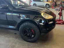 275/65r18 BFGs on Victor Equipment 18x8s with 10mm offset, on a 2009 CTTS. Stock suspension… seems rather right. Can this be done with aggressive trimming?