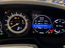 Success!!  Probably the first time in history a GT3 center cluster w/ steering wheel heat on!!