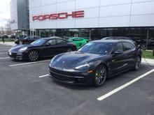 first Panamera 4 Sport Turismo E-Hybrid in Massachusetts, from what I understand; I went to check it out this morning... A dealership-built car that just arrived at Westwood Porsche, not bought yet.