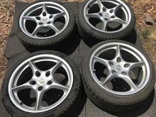 Wheels in generally good shape; note curbing on right rear. The worst by far.