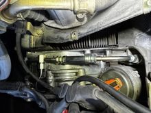 New line in place with new chain tensioner hard line 