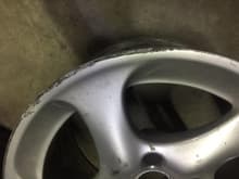 Spare rear wheel rash
