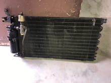 AC radiator off and needing cleaning.