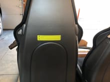 Passenger side power sport seat with alcantara center - rear