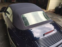 996 plastic convertible window repair, 6 years later.