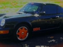 964 Orange Wheeled Pastel