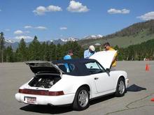My car getting tech inspected