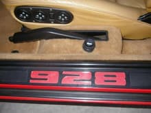 drivers side door sill and 928 logo