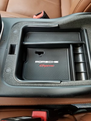 For Porsche Cayenne 2018-23 ABS Central Control Armrest Storage