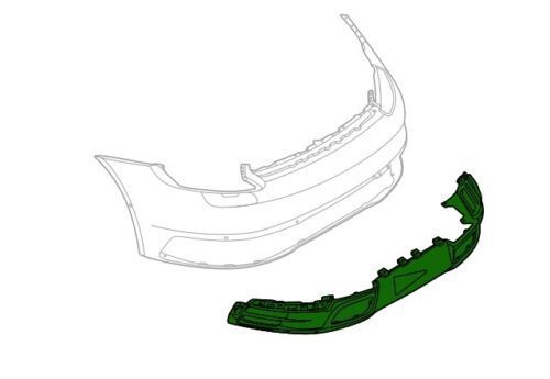 Exterior Body Parts - Porsche Carrera 911 Rear Lower Bumper Cover Diffuser with Tips - Used - -1 to 2025  All Models - Miami, FL 33186, United States