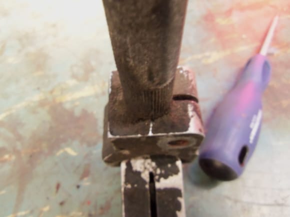 Matching mark on the body of the U-joint.