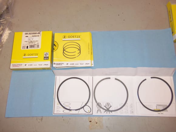 New 951 ring sets, part number 951 103 901 02