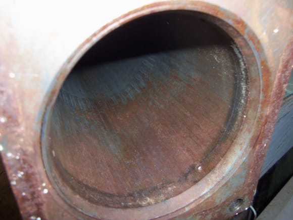 Engine end has some surface rust.
