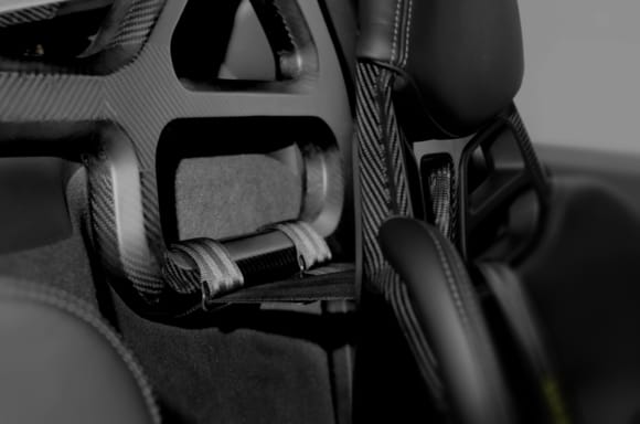 the SR roll cage is not only ready for a 6-point harness with an FIA-253 standard harness bar, but also it is fully compliant with FIA shoulder harness angle requirements.