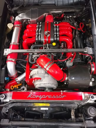 Complete engine bay with AOS in top right corner.