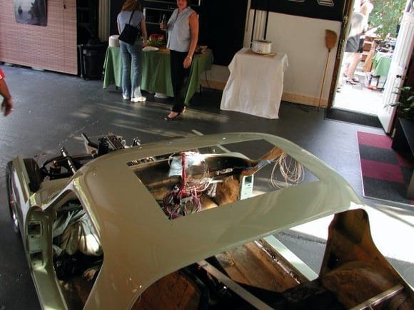 When I was restoring my TVR. Displayed during my annual "car Party" a few years back.