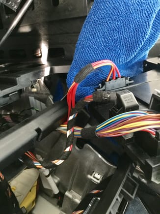 Disconnect (X3) Harnesses from Climate Control Box.