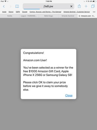 This happened twice in past 5 minutes. I use an iPad. 
