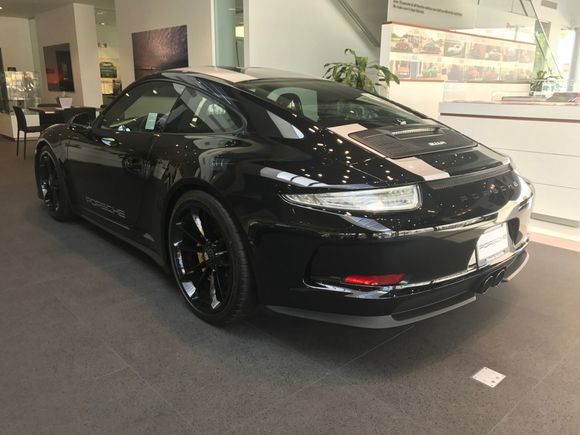 clear taillights complement the silver stripes