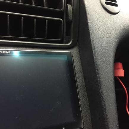 Notice the bezel does not wrap around the dash vent. This will be fixed in version 2.0.