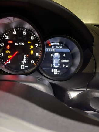 I surprised people are taking numbers of the door jamb and wondering whether to use hot or cold temperatures. I don’t have a 718 yet due to the stop sale but here’s what Ibwas told to do by the dealer. Toggle the tire pressure on the computer to the “fill info” screen. Rather than tire pressure, that will tell you how much each tire is under inflated or over inflated. That measure is adjusted for the temperature of the tires. Add/release air until those measures are zero and it’s good.